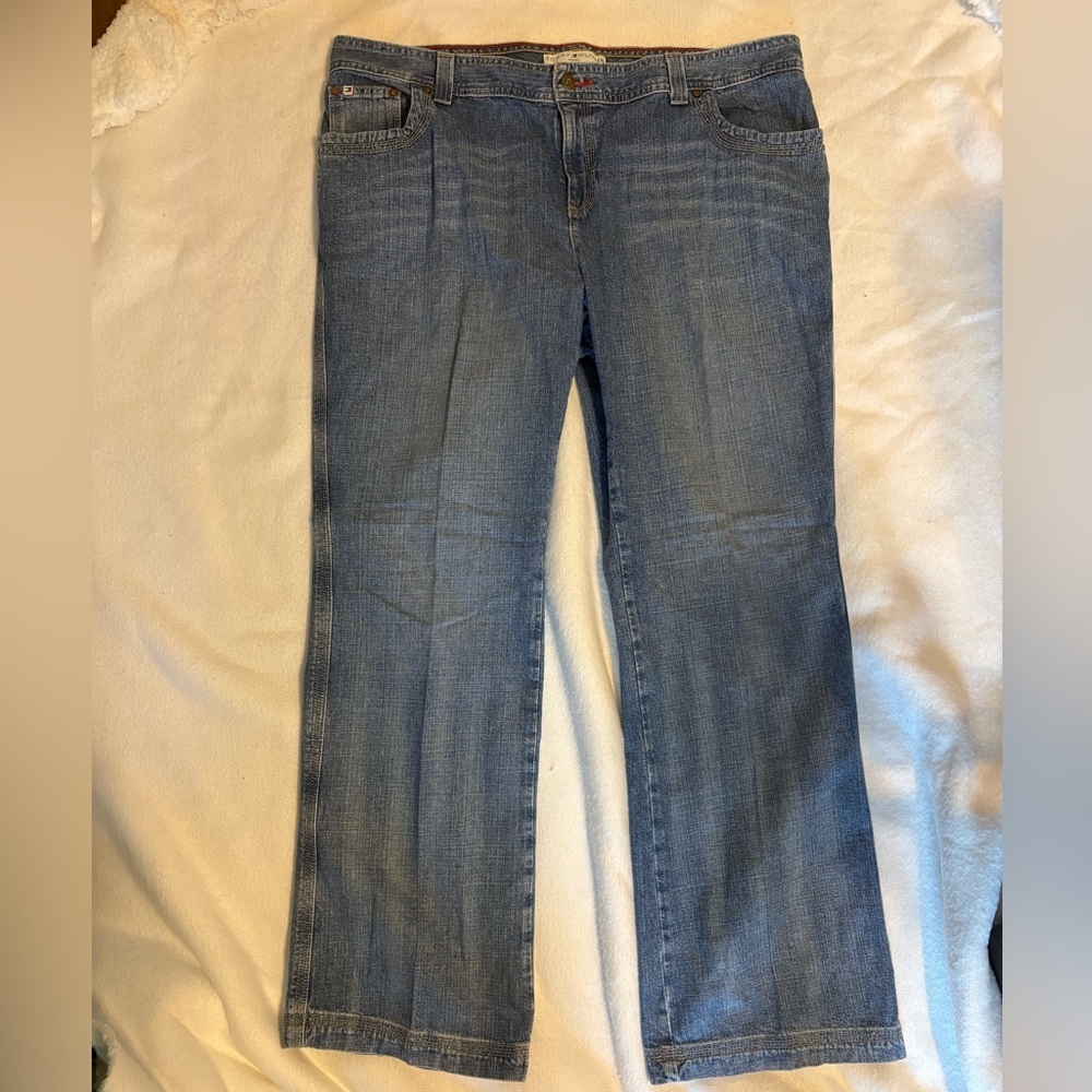 Vintage plus size Tommy Hilfiger Denim Jeans Blue Flap Pockets - Picture 3 of 8